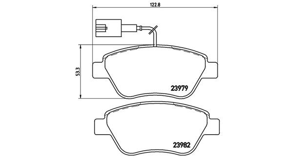 MAGNETI MARELLI Комплект тормозных колодок, дисковый тормоз 363700423108